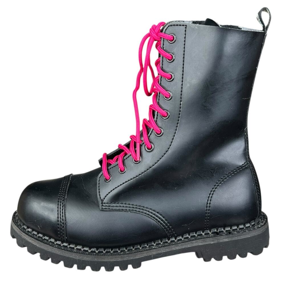 Demonia Women's Riot Black Vegan Leather Side Zip… - image 3